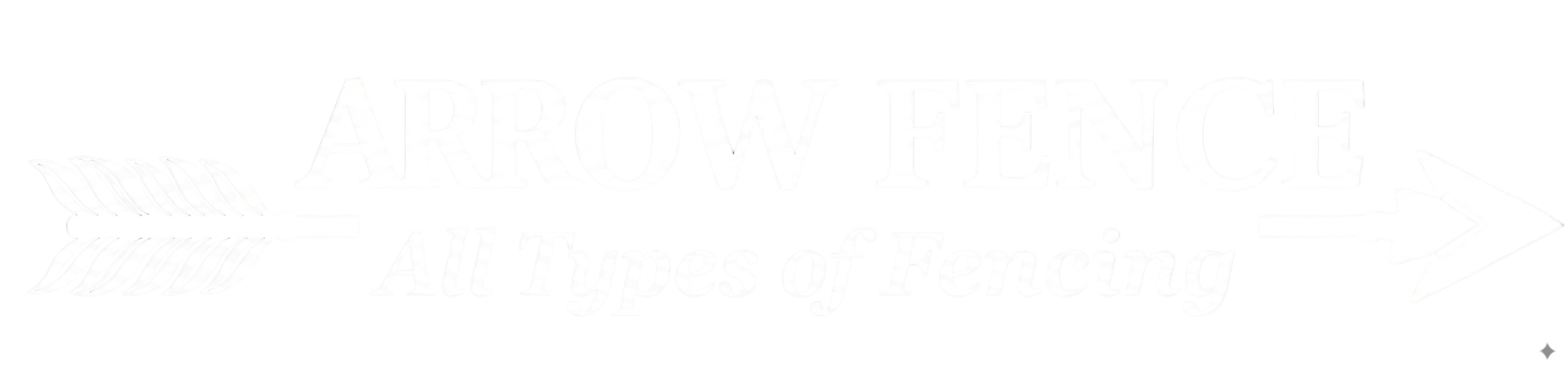Arrow Fence Inc. White Logo